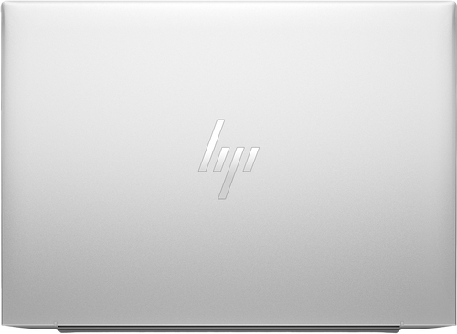 Looptop.se HP EliteBook 830 G10 laptop in silver aluminum with a minimalist lid design and centered HP logo