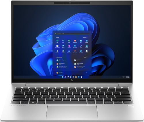 Looptop.se HP EliteBook 830 G10 silver aluminium laptop with 13.3-inch display and Windows 11 Pro interface