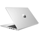 Looptop.se refurbished silver HP EliteBook 640 G9 laptop showing the sleek metallic lid and side ports