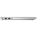 Looptop.se HP EliteBook 840 G7 business laptop side profile showing ports and slim silver chassis design.