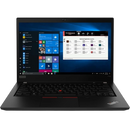 Looptop.se Lenovo ThinkPad P14s Gen 2 laptop with black chassis, Windows 10 interface, and professional keyboard.