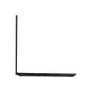Looptop.se refurbished Lenovo ThinkPad T14s Gen 3 laptop, side profile view showing slim black chassis and ports.